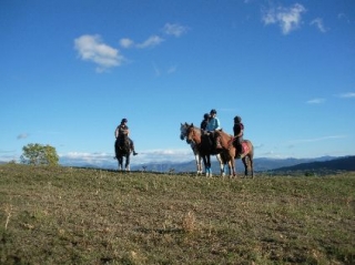  A caballo subiendo cerca de Gap 